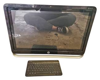 Monitor and Keyboard