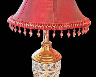 Brass and Glass Lamp