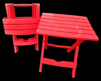 Red Folding Tables