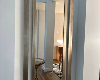 Silver wall mirror