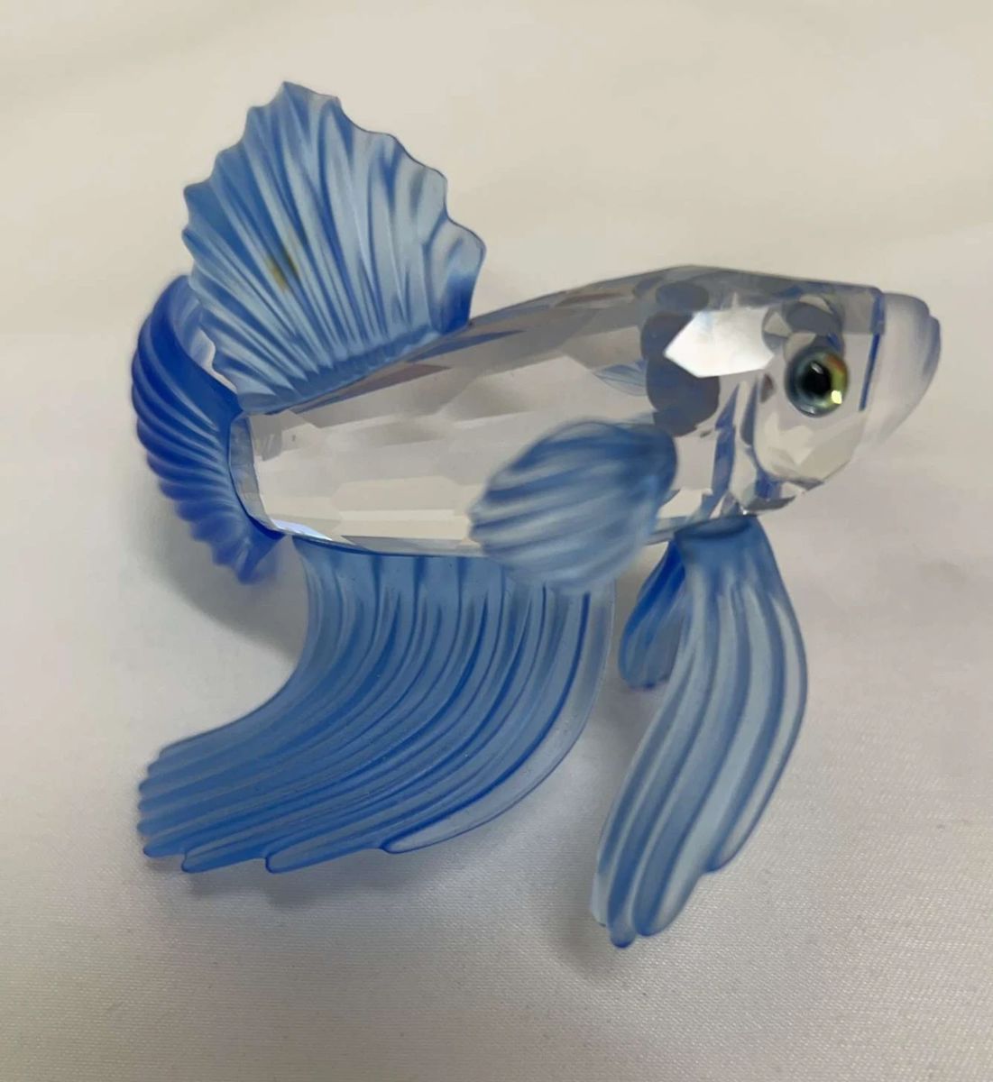  001 Swarowski Silver Crystal Fish