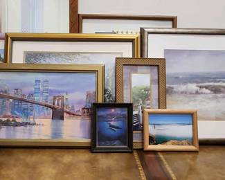 Large Paintings Decor Water Themed