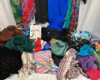 40ish Colorful Scarves