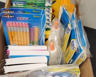 Large Lot Of School Supplies 