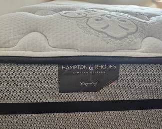 Manufacturing tag from new full size mattress