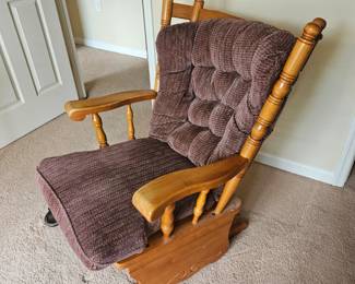 Solid wood pine rocking chair glider $30 is discount price