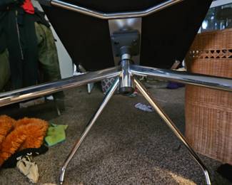 Here is the underside of the black swivel chairs
