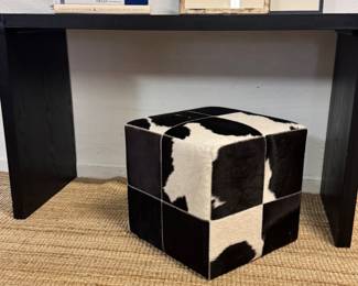 Cowhide Pouf 