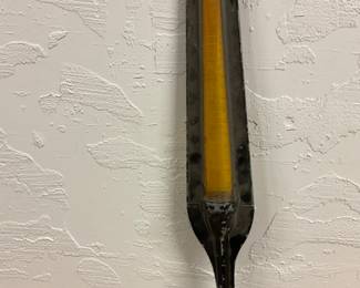 Crossing guard arm with amber intact.  Possibly for railroad 