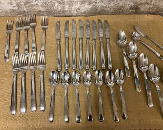 Set of nicer utensils for four plus more