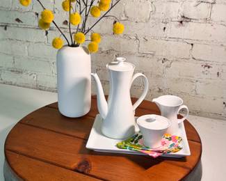 Large Wood & Metal Lazy Susan 