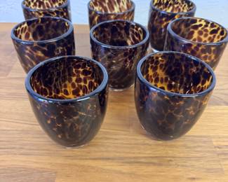 Tortoise Glass Tumblers 