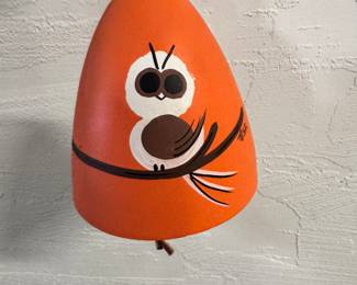 Tesa Hand Painted Ceramic Owl Bell