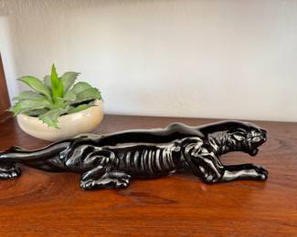 Prowling MCM ceramic panther
