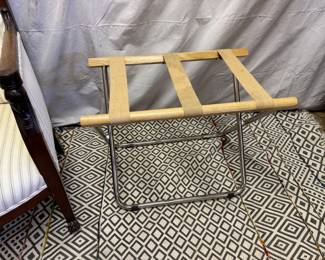 Crate and Barrel luggage stand