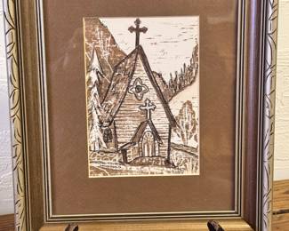 Episcopal Church Georgetown Colorado Framed wall art 