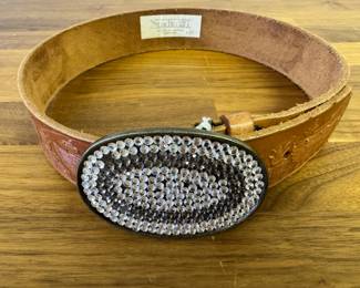 Wonderful Signature Belt with leather tooling
