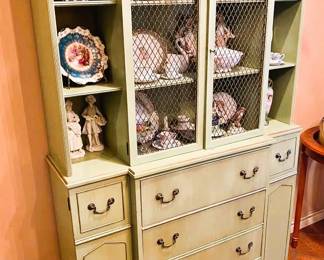 Painted (green) breakfront