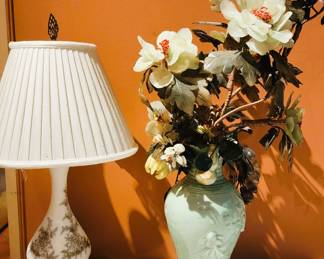 Glass lamp - Jade flower bouquet