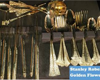 Stanley Roberts Flatware Set: Golden Flower