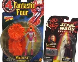 Blister Pack Fantastic Four 4 Medusa Star Wars Amnidala Comm Tech
