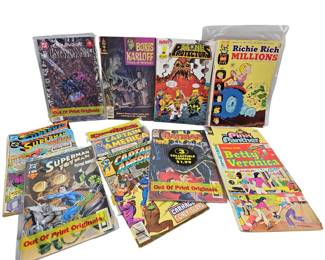 Comic Books DC Marvel Superman Harvey Trolls Karloff Horror