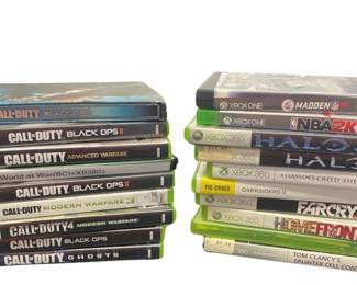 Xbox 360 Game 2 ONE Madden NBA + 9 LOT Call of Duty + Halo & More
