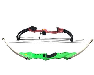 Kids Compound Bows BEAR Pink & Bright Green USA Spirit PSE Graphite