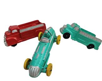 Antique Auburn Rubber Co Speedster Racing Pick Up Trucks Aqua Toys Cars Indiana
