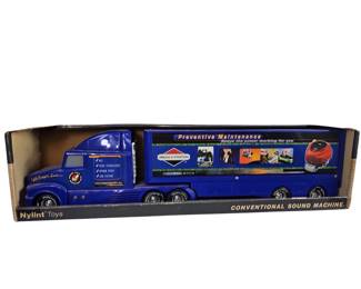 NYLINT Toys Conventional Sound Machine Semi Tractor Trailer Briggs & Stratton 2002 Box