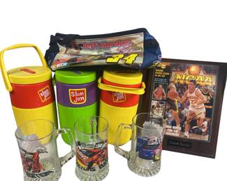 NASCAR Jeff Gordon Bag Slim Jim Mugs Coolers IU Damon Bailey NCAA Framed Cover Photo