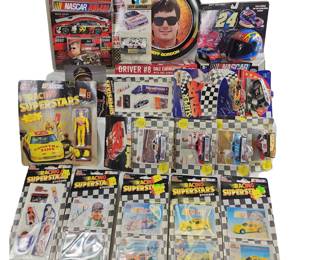 NEW NASCAR Diecast Cars Dale Earnhardt Jr Jeff Gordon Helmet Decals Car Tray