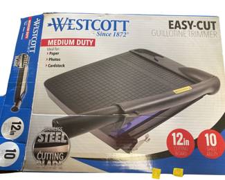 Westcott Stainless Steel Blade Paper Cutter 12" 10 Sheets at a time
