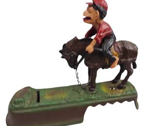 Cast Iron Replica I Always Did 'Spise a Mule Horse Farmer Mechanical Bank