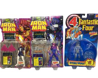 IRON MAN & Fantastic 4 ++ Action Figure Blister Packs New NOS