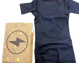 Dark Lightning Wetsuit Adult Black Large Warm Energy Boxed New