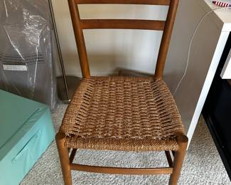 MCM WOVEN SEAT SIDE CHAIR