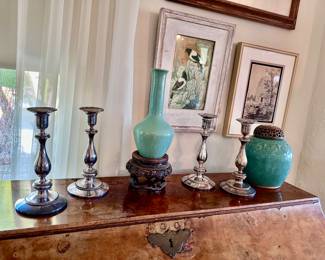 800 silver candlesticks 