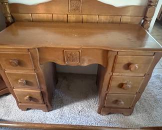 Great solid maple bedroom furniture to paint if you would like. 