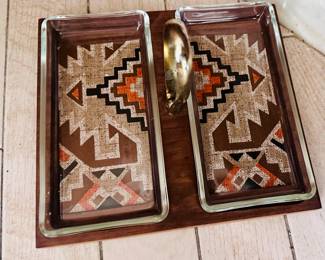 Earnest jones  walnut accessory. 