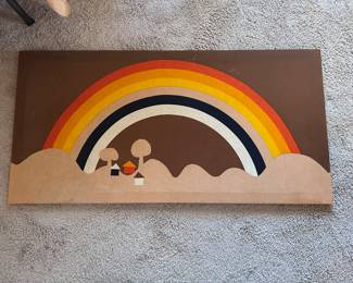 Rare  large fabric wall hanging from Finland