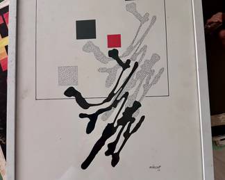 1965 abstract drawing 