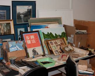 paintings, framed wildlife photos