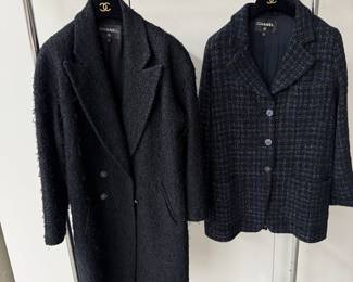 Chanel Coats Left is Sz36 Right Sz42