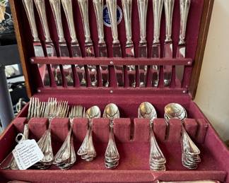 67pc Set of Christofle "Rubans" Flatware