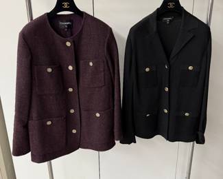 Chanel Jackets Left Sz38 Right Sz40