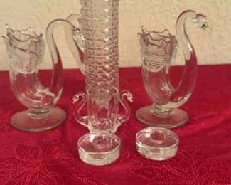 Swan Vases Decorative Crystal