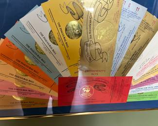 Ronald Reagan 50th American Presidential Inaugural 1985 Framed Memorabilia,