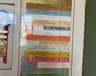 Ronald Reagan 50th American Presidential Inaugural 1985 Framed Memorabilia,