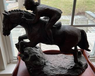 Horse & Rider Statue